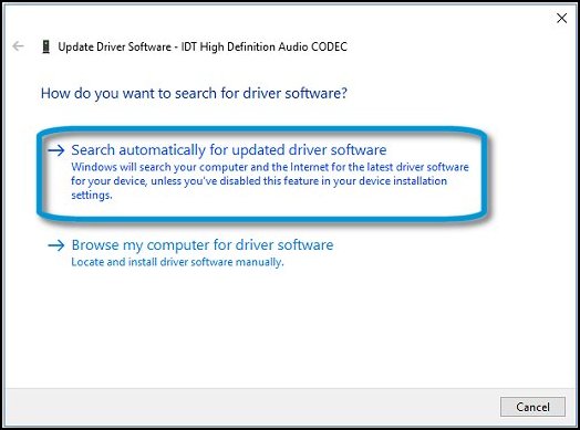 how to check audio driver windows 10